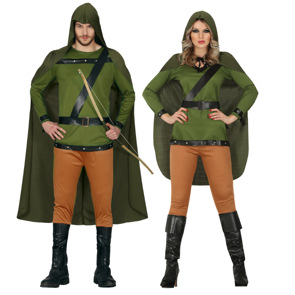 Disfraces en Pareja de Arquero Forajido