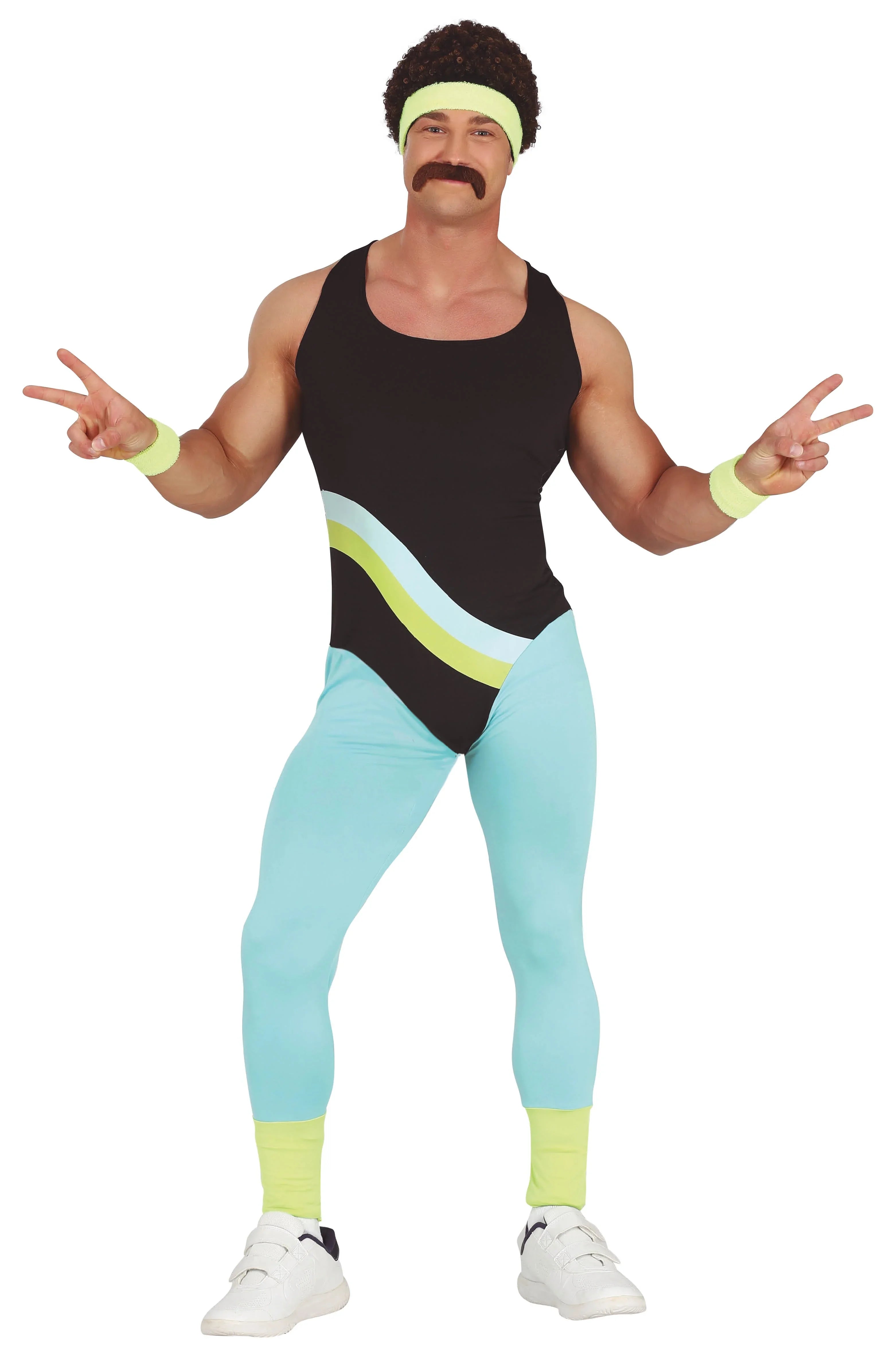 Disfraces en Pareja de Gimnastas Años 80 Gimnastas de Aeróbic Años 80 Disfraces Simon