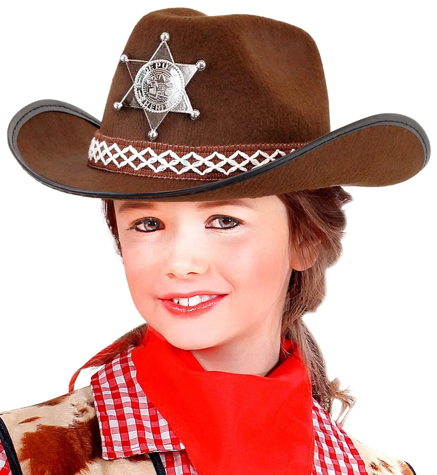 Sombrero de Sheriff Marrón Infantil Sombreros de Vaquero Widmann