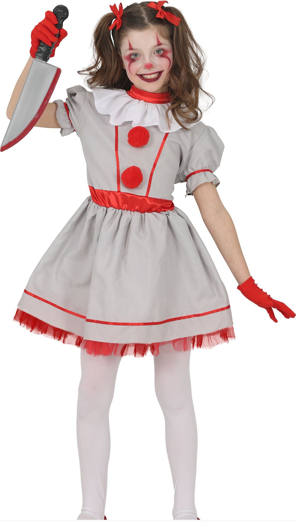 Fato Palhaça Sinistra para Menina