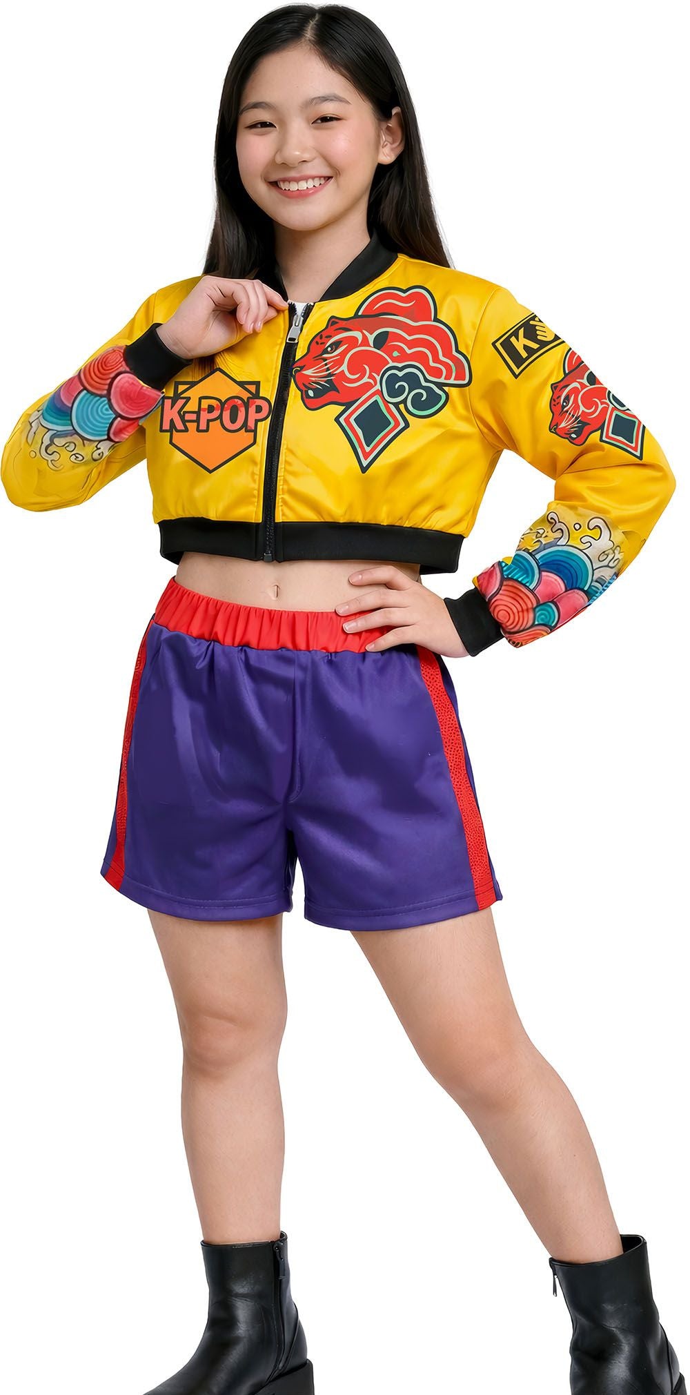 Fato de Rumi Basic Bomber K-pop Infantil