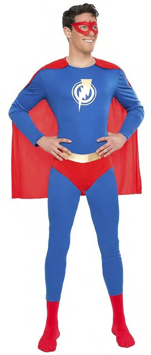 Disfraces en Pareja de Superhéroes Azules y Rojos Superhéroes Disfraces Simon