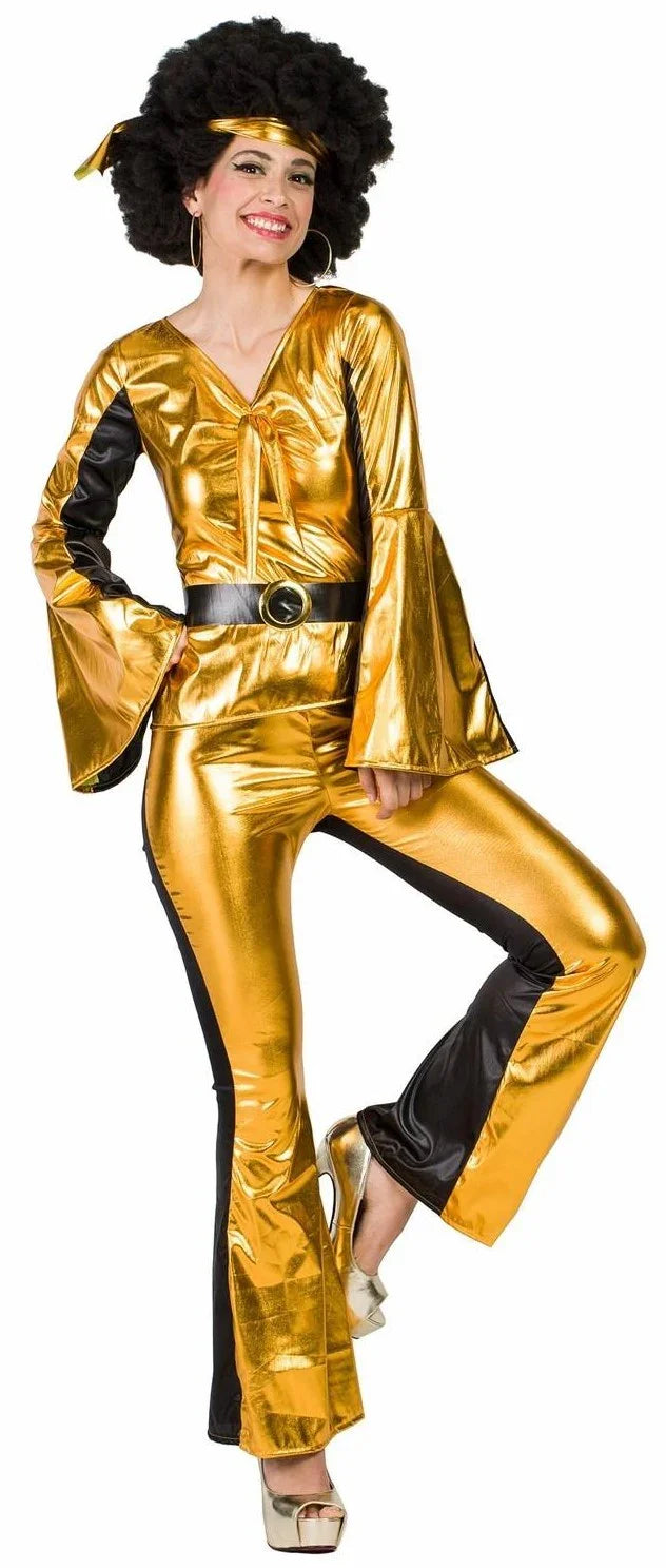 Disfraces en Pareja de Disco Dorado Disco Disfraces Simon