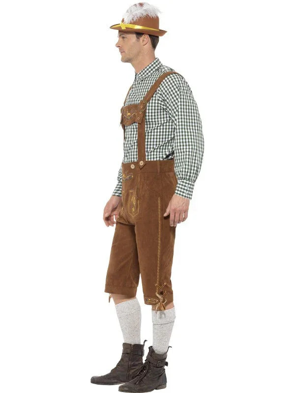 Disfraz de Tirolés Premium en Marrón Tiroleses Oktoberfest Smiffys