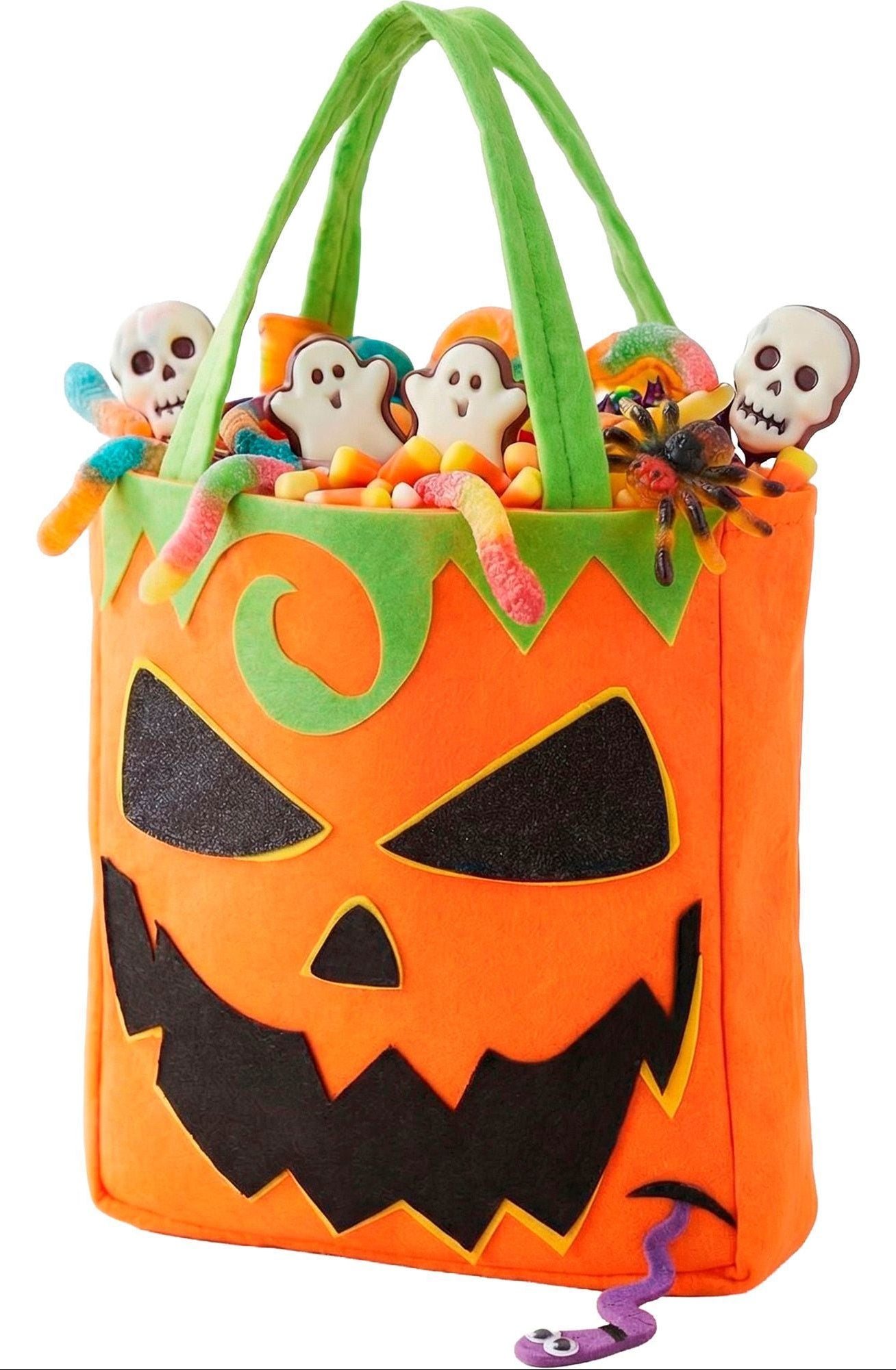 Bolsa Halloween "Gosto ou Amasso" de Abóbora Infantil