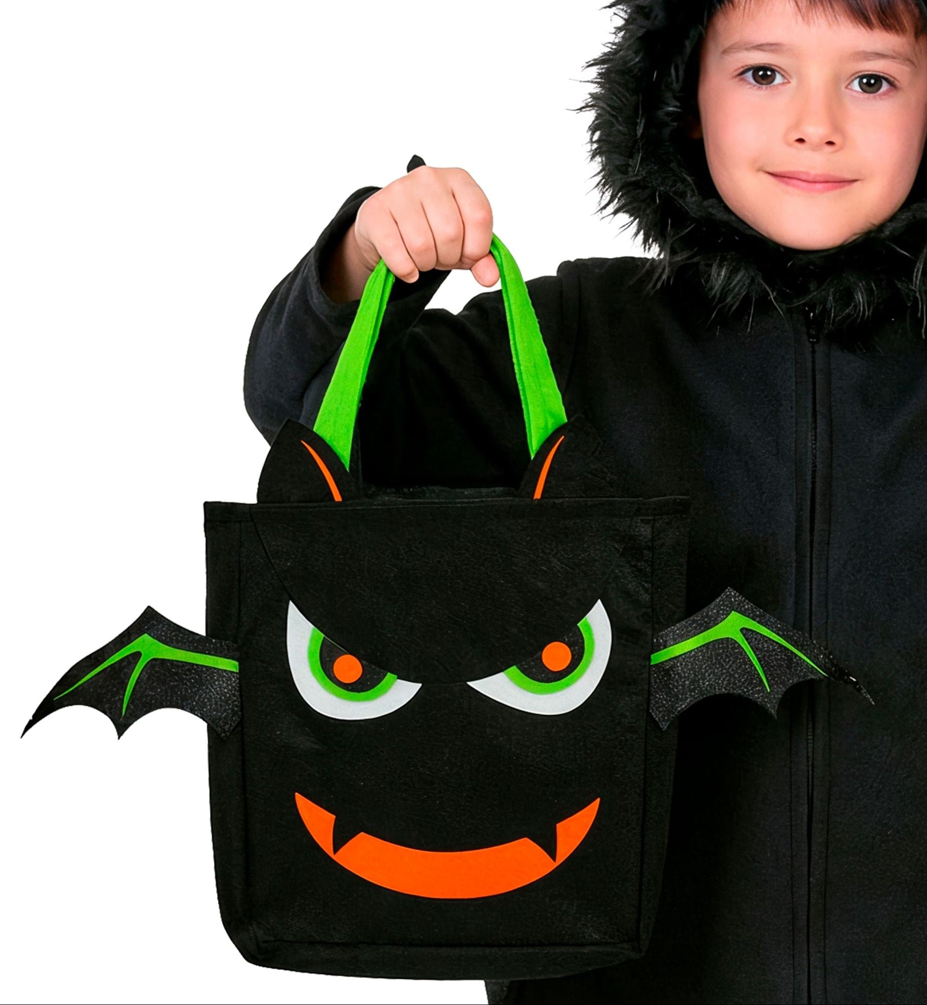 Bolsa Halloween "Gosto do Amendoim" de Morcego Infantil
