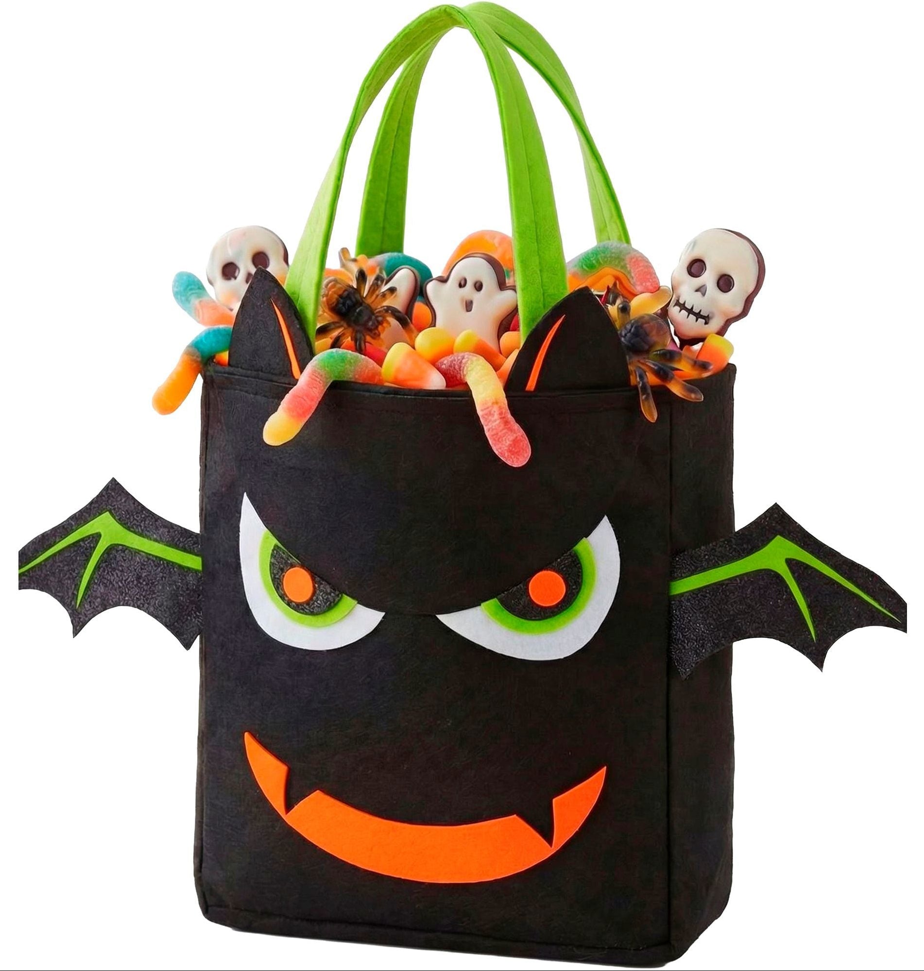 Bolsa Halloween "Gosto do Amendoim" de Morcego Infantil