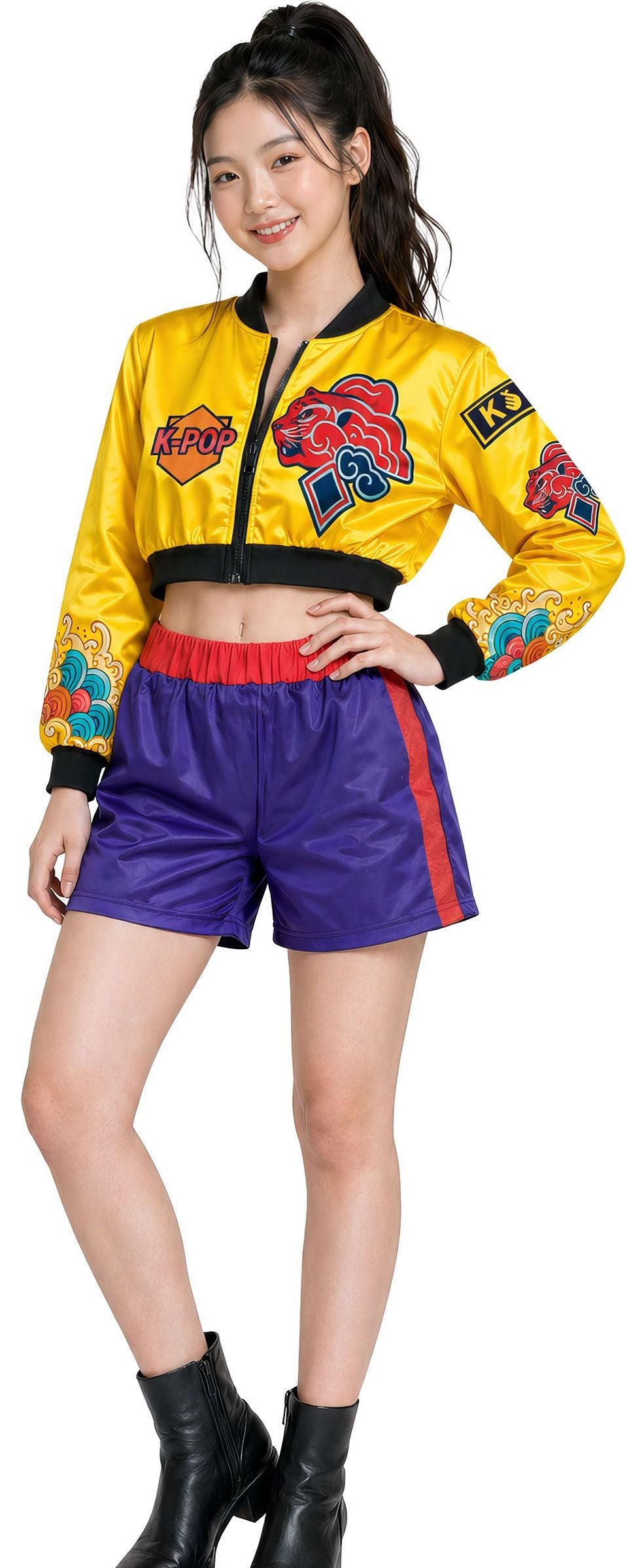 Disfraz de Rumi Basic Bomber K-pop para Mujer