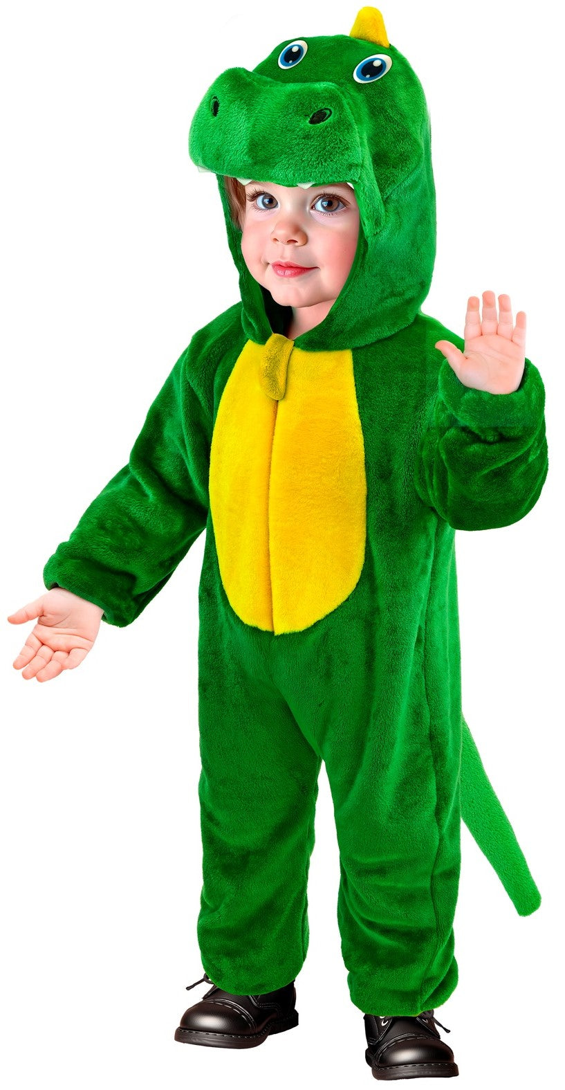 Disfraz de Dinosaurio Verde de Peluche para Bebé