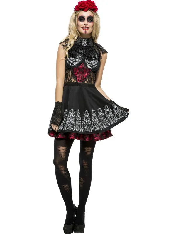 Disfraz de Catrina Premium para Mujer Halloween Smiffys