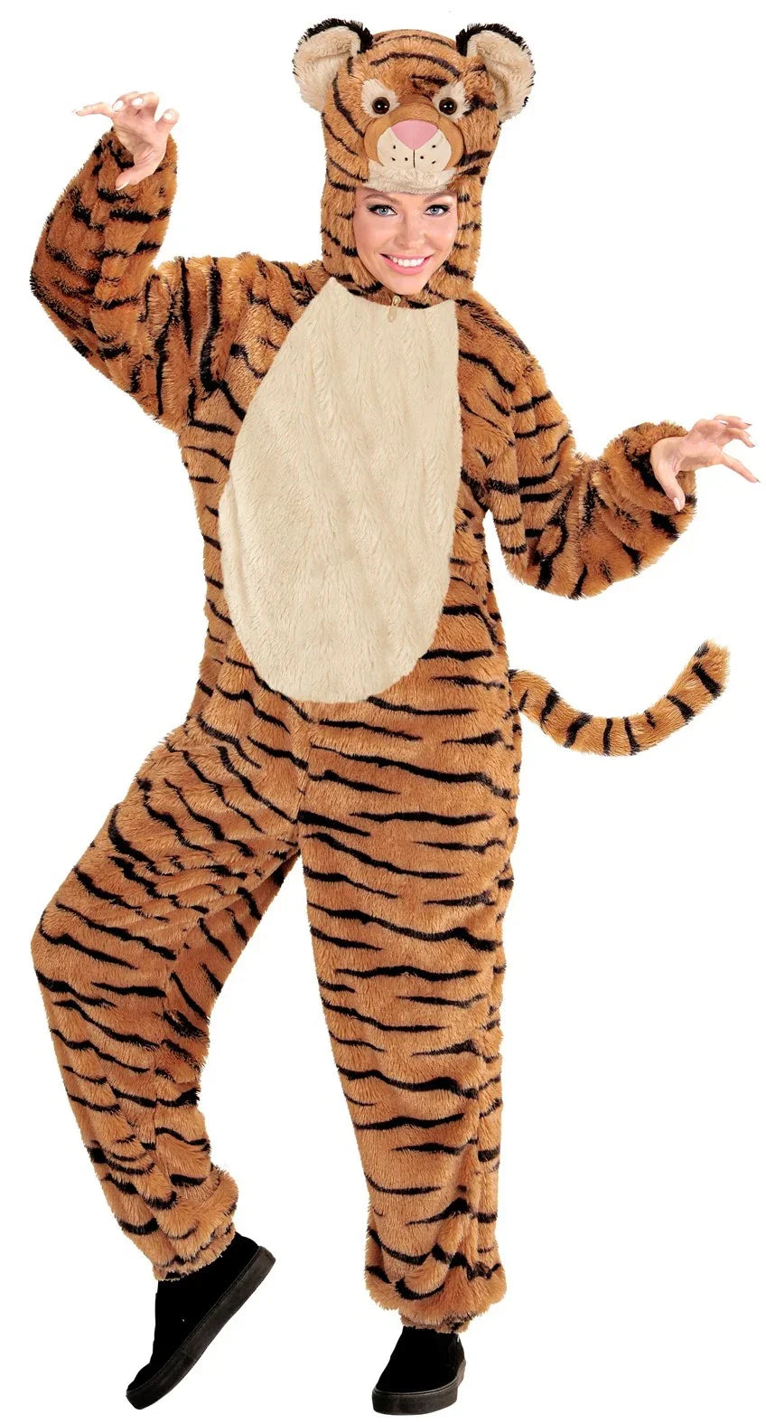 Disfraz de Tigre de Peluche Suave para Adulto Tigre Widmann