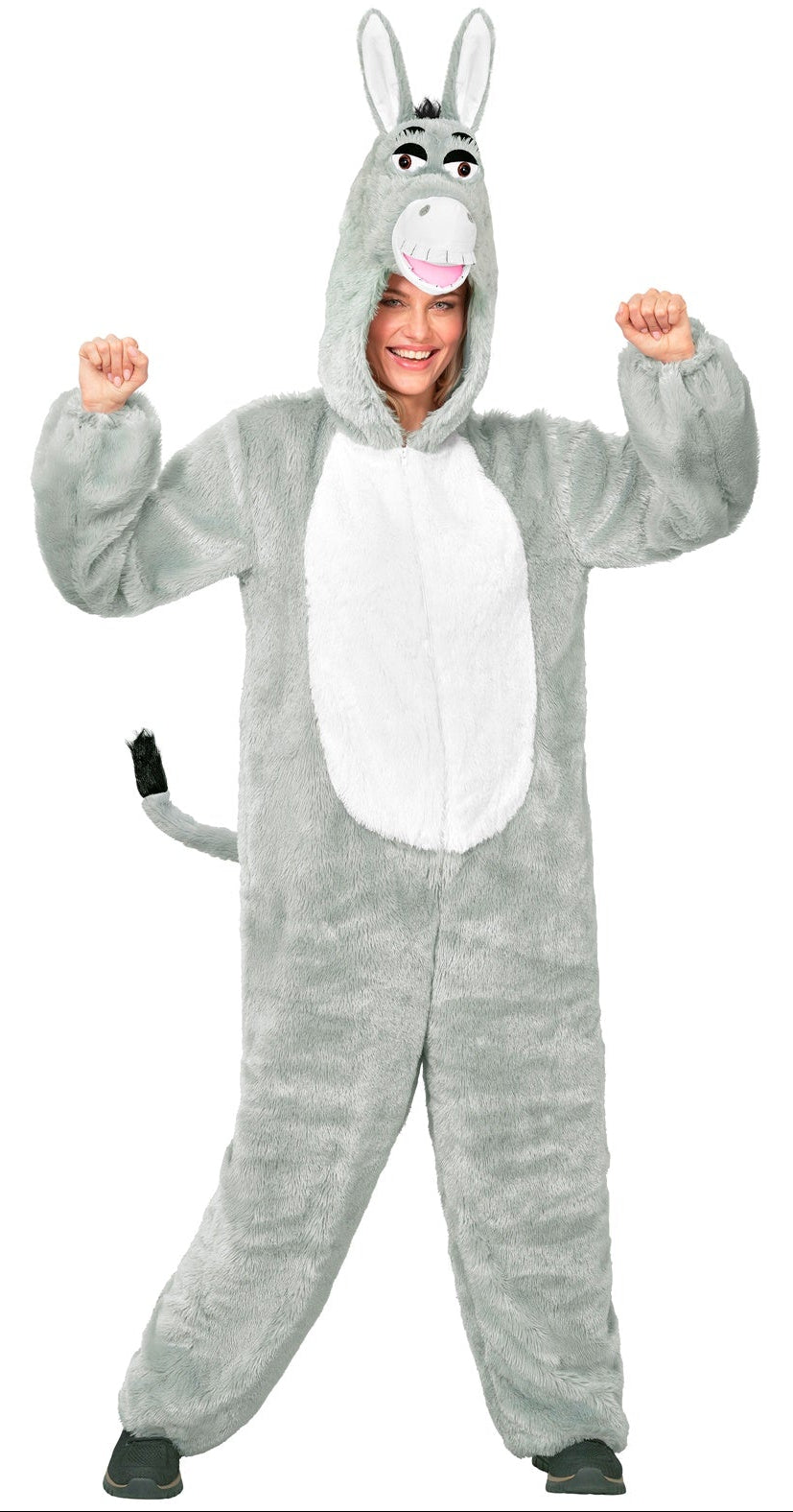 Fato de Burro de Peluche Macio para Adulto