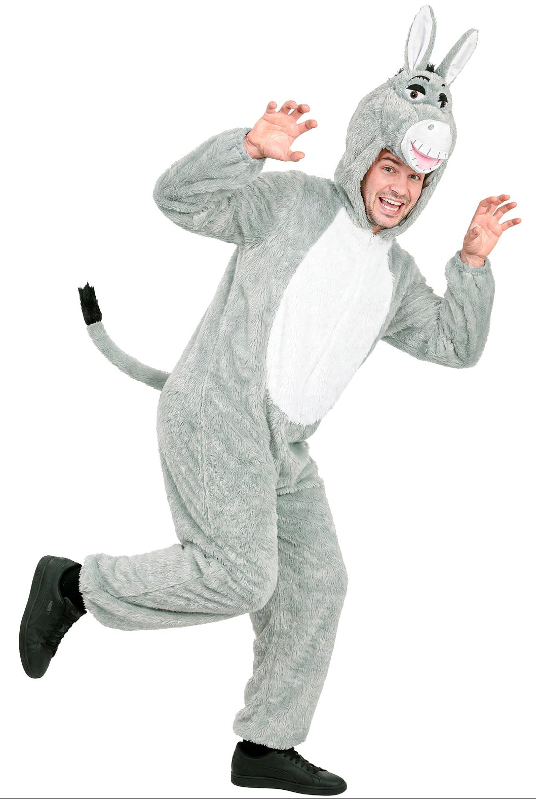 Fato de Burro de Peluche Macio para Adulto