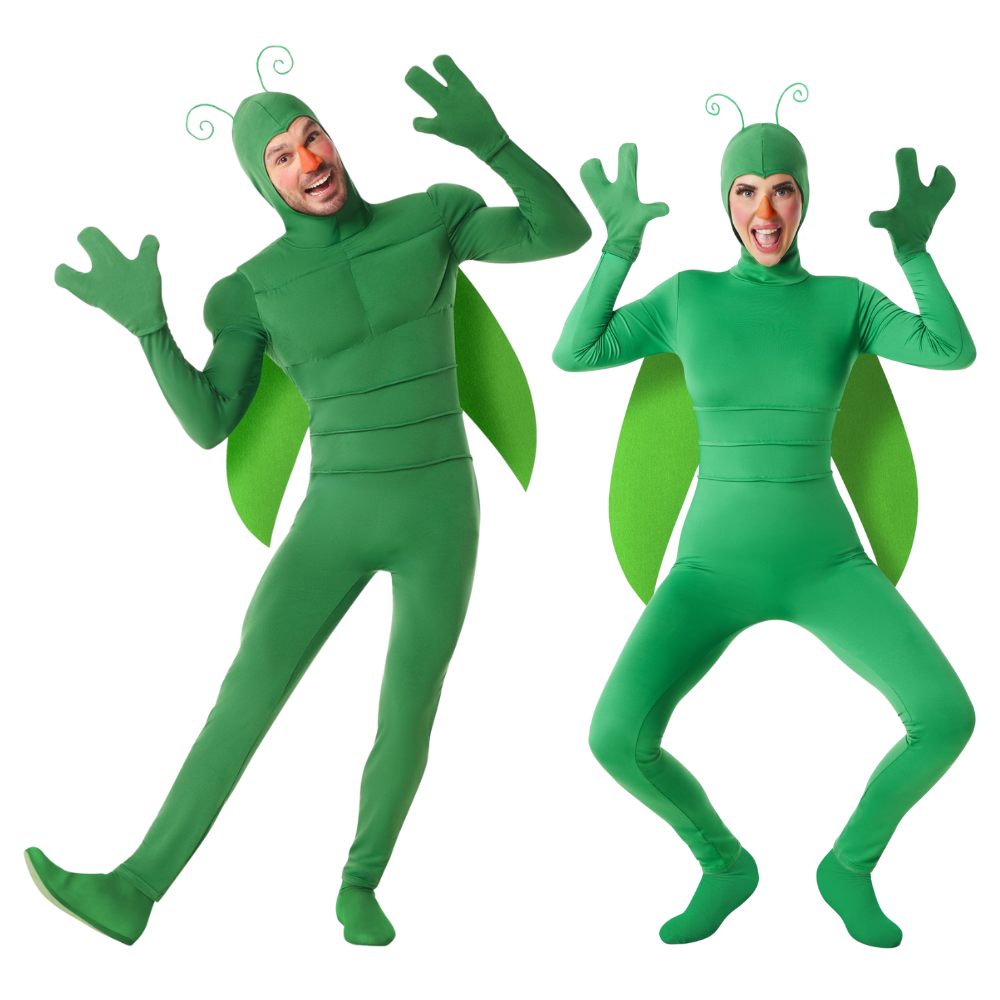 Disfraces en Pareja de Saltamontes Verde