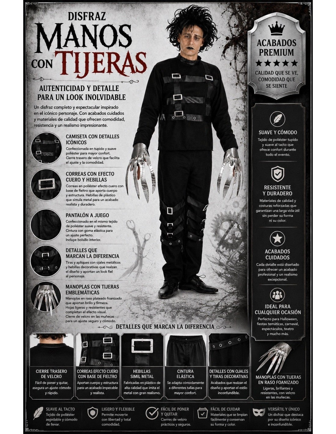Fato de Eduardo Mãos de Tesoura para Homem