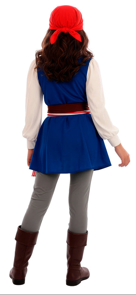 Fato Pirata Jackeline para Menina