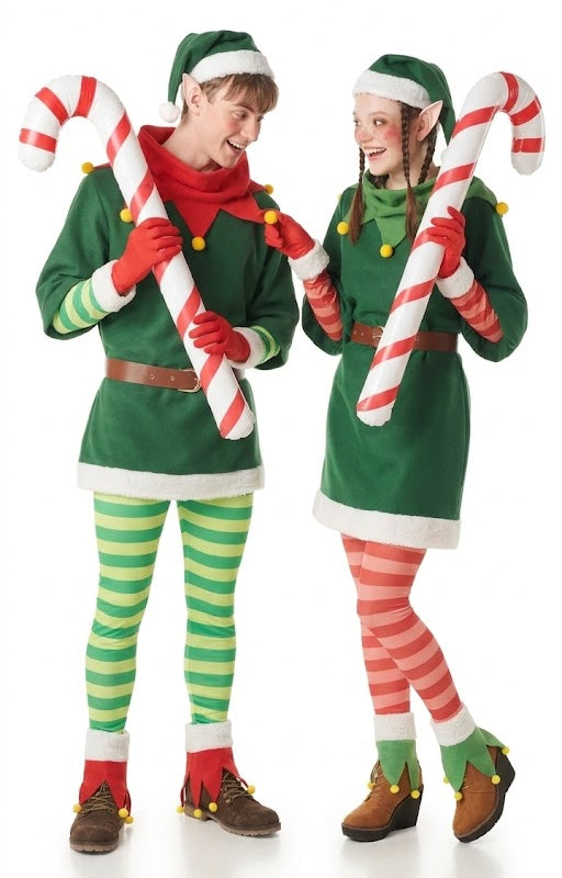 Fatos em Par de Elfos Doces de Natal