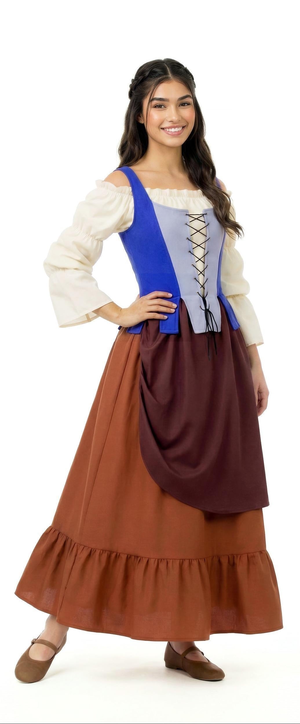 Disfraz Mesonera Medieval con Delantal para Mujer